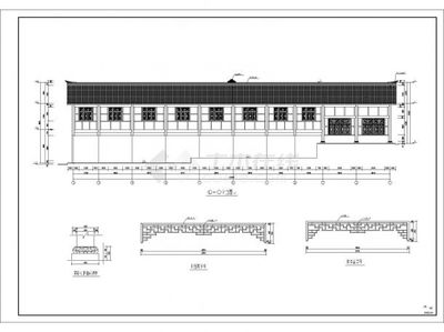 [蓬安县]某316.80㎡仿古建筑万寿宫建筑设计施工图